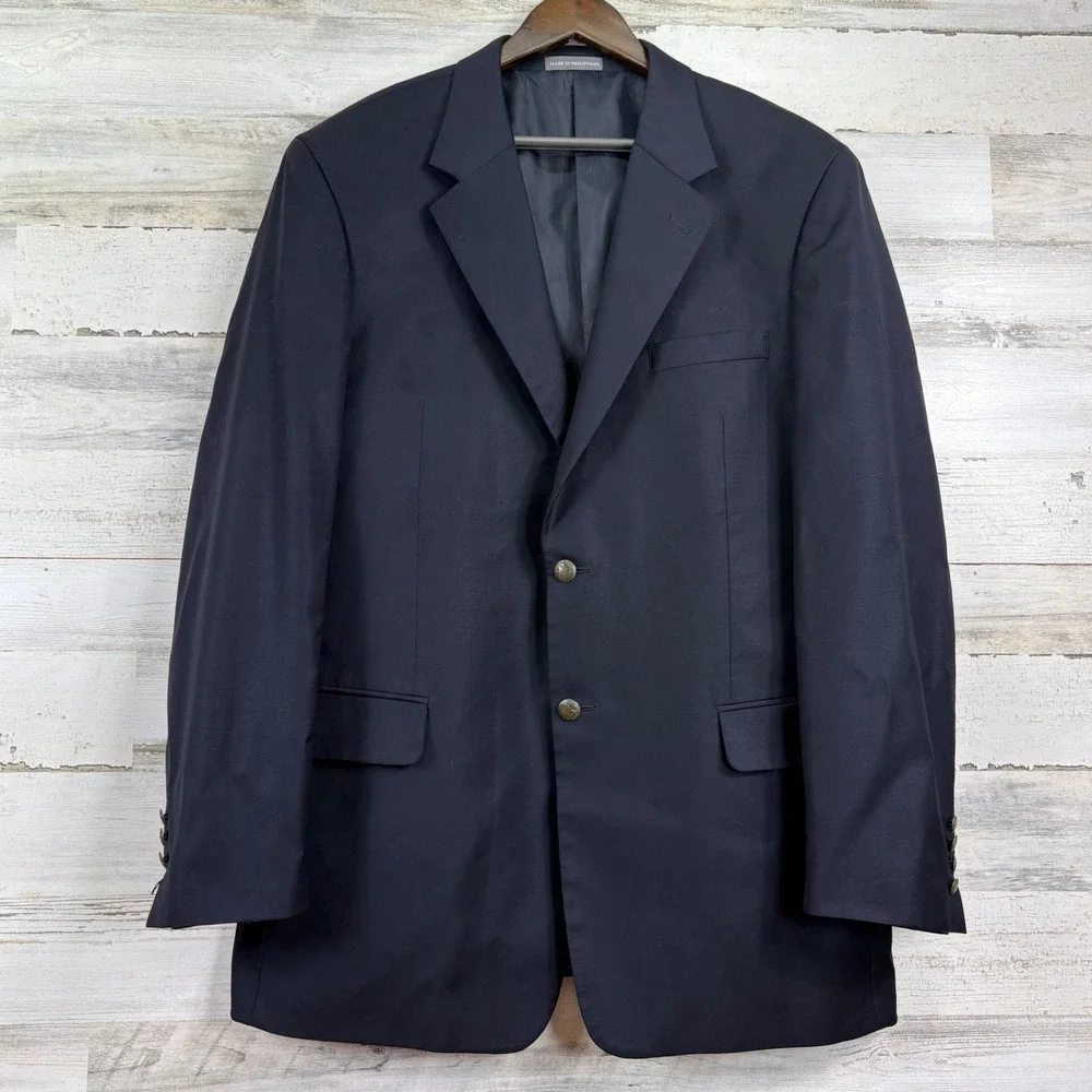 LaCrosse Luxury Classics Blazer Mens‎ Super 110s Performance Stretch Size 44L